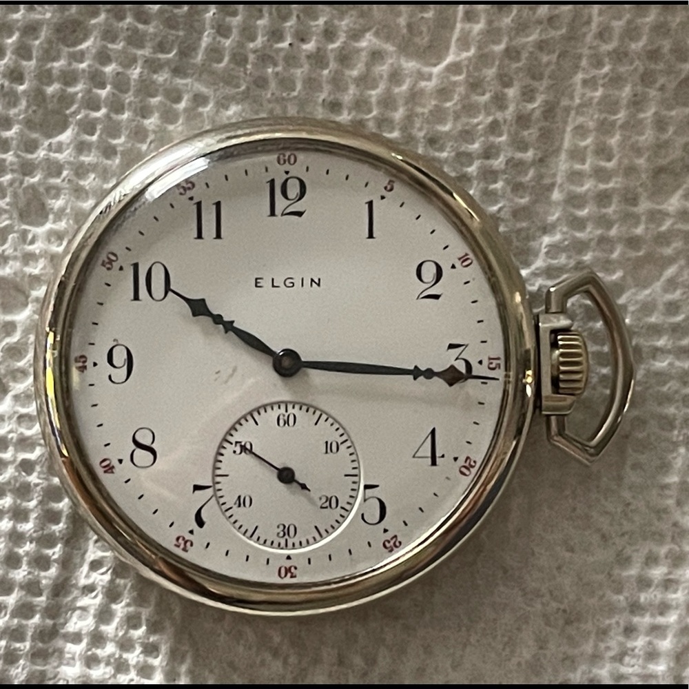Elgin 15j, Size 12, Antique Pocket Watch